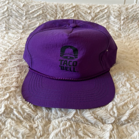 Vintage Taco Bell Logo Snapback Hat – Purple - Picture 8 of 8